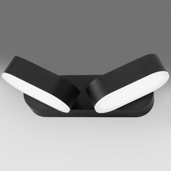 Aplica LED de perete 13W dubla orientabila LEA SCHRACK antracit lumina calda