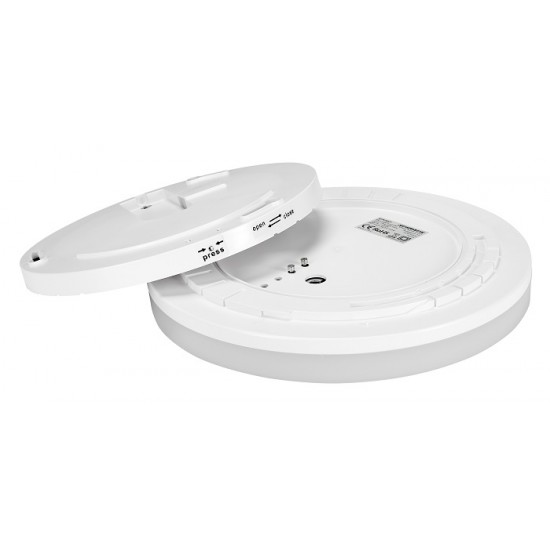 Plafoniera LED MAIA Schrack 18-24W 3K-4K 280mm rotunda etansa alb IP54