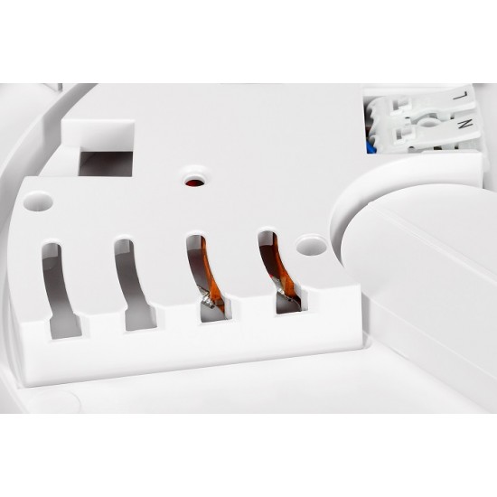 Plafoniera LED MAIA Schrack 18-24W 3K-4K 280mm rotunda etansa alb IP54