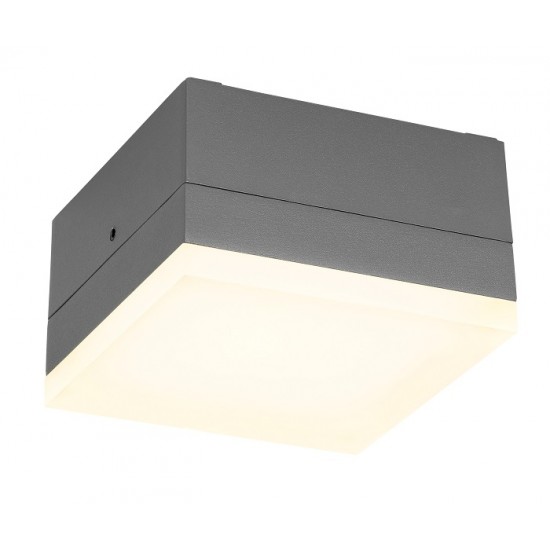 Plafoniera LED 12W de exterior Zelda Square SCHRACK antracit lumina calda IP54
