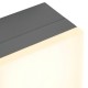 Plafoniera LED 12W de exterior Zelda Square SCHRACK antracit lumina calda IP54