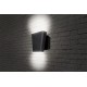 Aplica LED de perete 12.5W Mika SCHRACK iluminare sus/jos antracit lumina calda