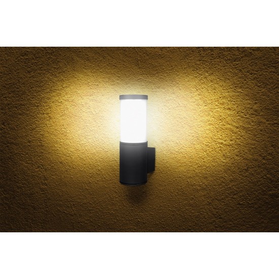 Aplica LED de perete 12.5W Eta SCHRACK antracit lumina calda
