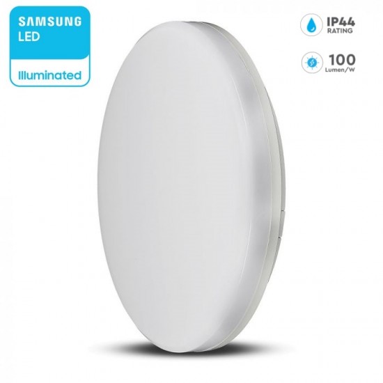 Plafoniera LED rotunda 15W 100lm/W cip Samsung lumina calda IP44