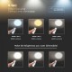 Plafoniera LED 60W 500mm aspect instelat cu telecomanda dimabila 3 in 1