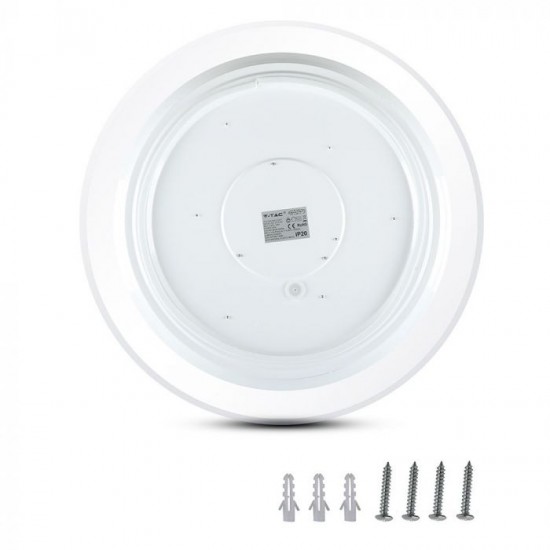 Plafoniera LED SMART 40W 350mm aspect instelat compatibila cu AMAZON ALEXA si GOOGLE HOME 3 in 1
