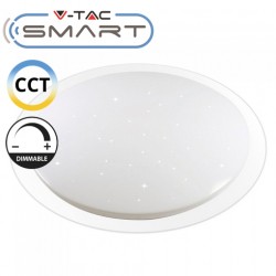 Plafoniera LED SMART 40W 350mm aspect instelat compatibila cu AMAZON ALEXA si GOOGLE HOME 3 in 1
