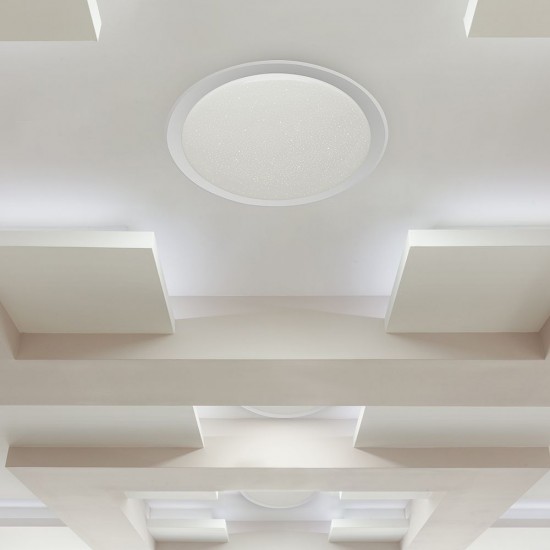 Plafoniera LED 60W 500mm aspect instelat cu telecomanda dimabila 3 in 1