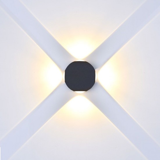 Aplica LED 4W glob Corp Negru Alb Neutru