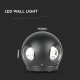 Aplica LED 4W glob Corp Negru Alb Cald