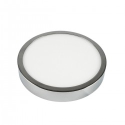 Plafoniera LED 12W rotunda crom Alb Cald