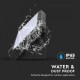 Aplica LED de exterior 12W dreptunghiulara neagra IP65
