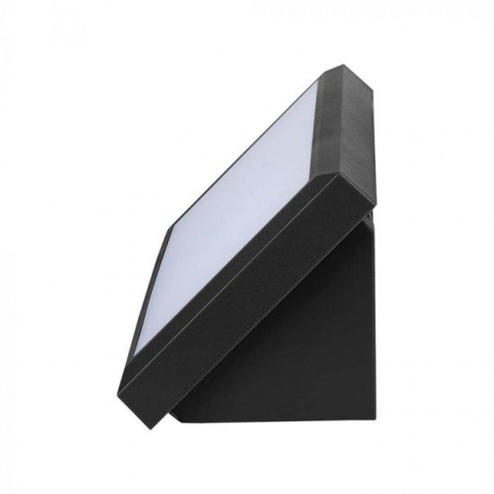 Aplica LED de exterior 12W dreptunghiulara neagra IP65