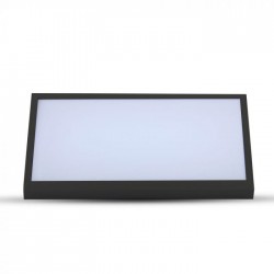 Aplica LED de exterior 20W dreptunghiulara neagra IP65