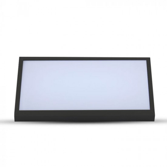 Aplica LED de exterior 20W dreptunghiulara neagra IP65