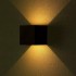 Aplica LED 6W patrata cip BRIDGELUX Corp Negru Alb Cald