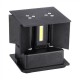 Aplica LED 6W patrata cip BRIDGELUX Corp Negru Alb Cald