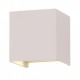 Aplica LED 6W patrata cip BRIDGELUX Corp Alb Alb Cald