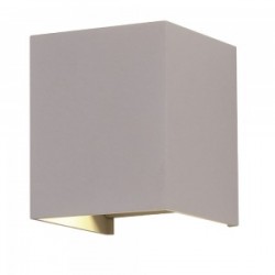 Aplica LED 6W patrata cip BRIDGELUX Corp Gri Alb Cald