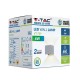 Aplica LED 6W patrata cip BRIDGELUX Corp Gri Alb Cald