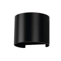 Aplica LED 6W rotunda cip BRIDGELUX Corp Negru Alb Cald