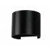 Aplica LED 6W rotunda cip BRIDGELUX Corp Negru Alb Cald