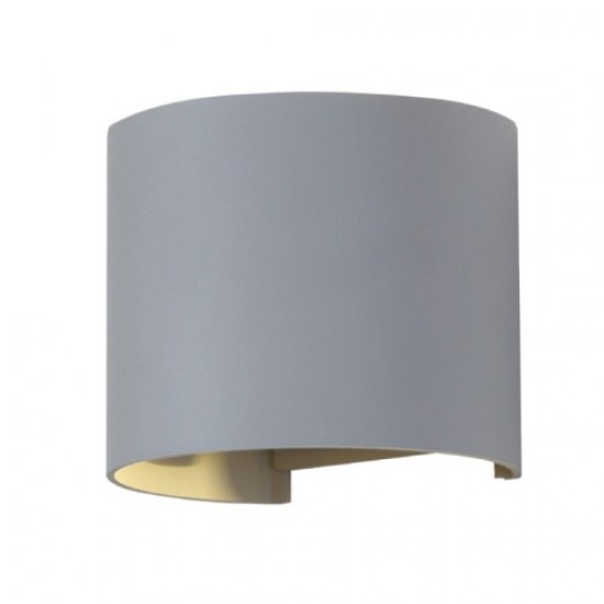 Aplica LED 6W rotunda cip BRIDGELUX Corp Gri Alb Cald