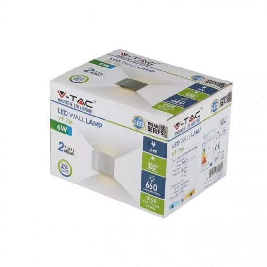 Aplica LED 6W rotunda cip BRIDGELUX Corp Gri Alb Cald