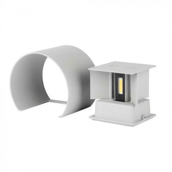 Aplica LED 6W rotunda cip BRIDGELUX Corp Gri Alb Cald