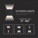Aplica LED 5W patrata cip BRIDGELUX Corp Negru Alb Neutru