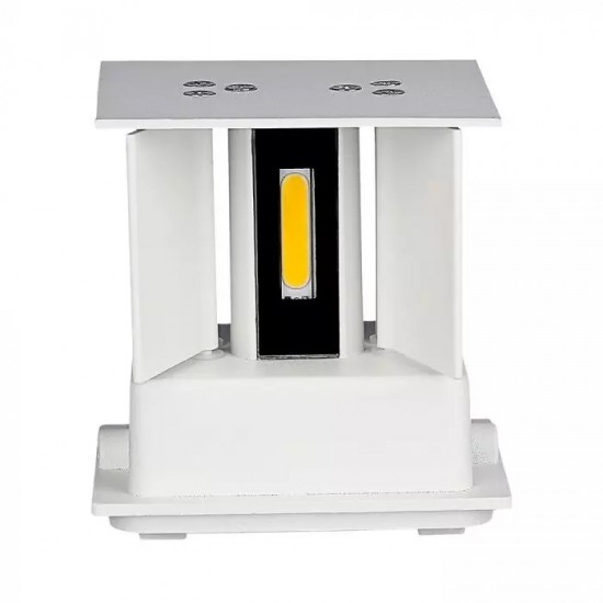 Aplica LED 6W patrata cip BRIDGELUX Corp Alb Alb Neutru
