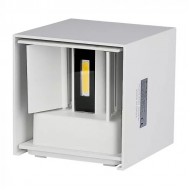 Aplica LED 6W patrata cip BRIDGELUX Corp Alb Alb Cald