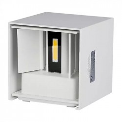 Aplica LED 6W patrata cip BRIDGELUX Corp Alb Alb Cald