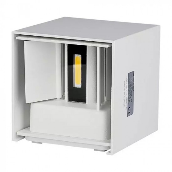 Aplica LED 6W patrata cip BRIDGELUX Corp Alb Alb Cald