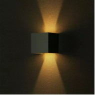 Aplica LED 6W patrata cip BRIDGELUX Corp Gri Alb Neutru