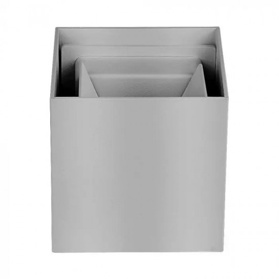 Aplica LED 6W patrata cip BRIDGELUX Corp Gri Alb Neutru