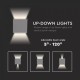Aplica LED 6W patrata cip BRIDGELUX Corp Gri Alb Neutru