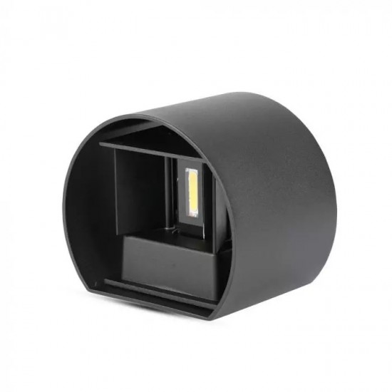 Aplica LED 6W rotunda cip BRIDGELUX Corp Negru Alb Neutru