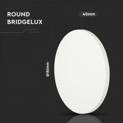 Aplica LED de exterior 8W rotunda aluminiu corp alb IP65