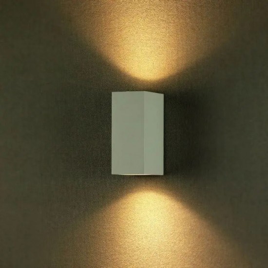 Aplica Patrata Corp Alb cu iluminare bidirectionala