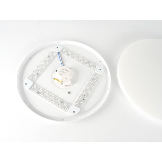 Plafoniera LED rotunda 24W 350mm aspect instelat 3 in 1