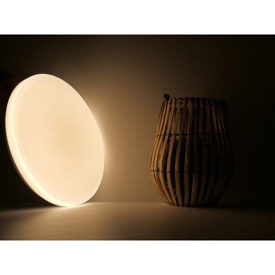 Plafoniera LED rotunda 36W 480mm opala 3 in 1