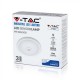 Plafoniera LED 12W cu senzor cip SAMSUNG Alb Rece