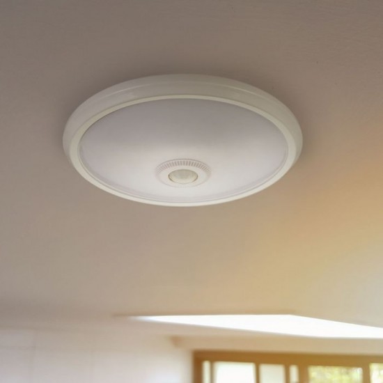 Plafoniera LED 12W cu senzor cip SAMSUNG Alb Rece