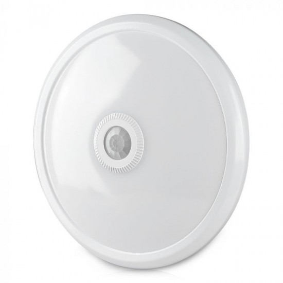 Plafoniera LED 12W cu senzor cip SAMSUNG Alb Rece