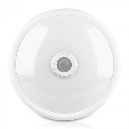 Plafoniera LED 12W cu senzor cip SAMSUNG Alb Rece