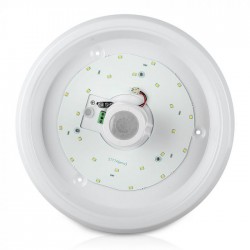 Plafoniera LED 12W cu senzor cip SAMSUNG Alb Rece