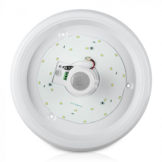 Plafoniera LED 12W cu senzor cip SAMSUNG Alb Rece