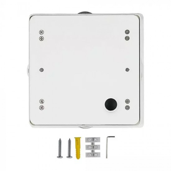 Aplica LED 4W patrata Corp Alb Alb Neutru