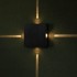 Aplica LED 4W patrata Corp Negru Alb Cald